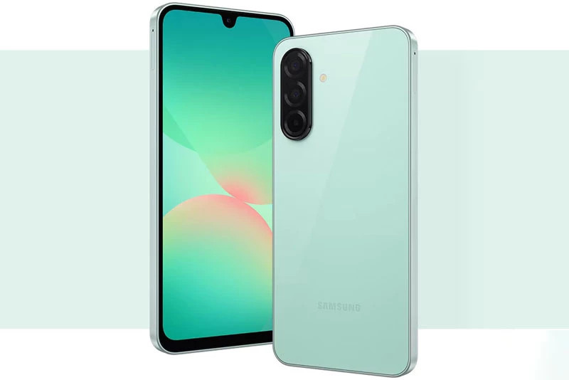 br/> Kích thước của Samsung Galaxy A26 5G lần lượt là 164 x 77,5 x 7,7mm, trọng lượng 200g. Cảm biến vân tay tích hợp nơi nút nguồn bên cạnh phải. Smartphone tầm trung này đạt chuẩn chống bụi và nước theo tiêu chuẩn IP67.