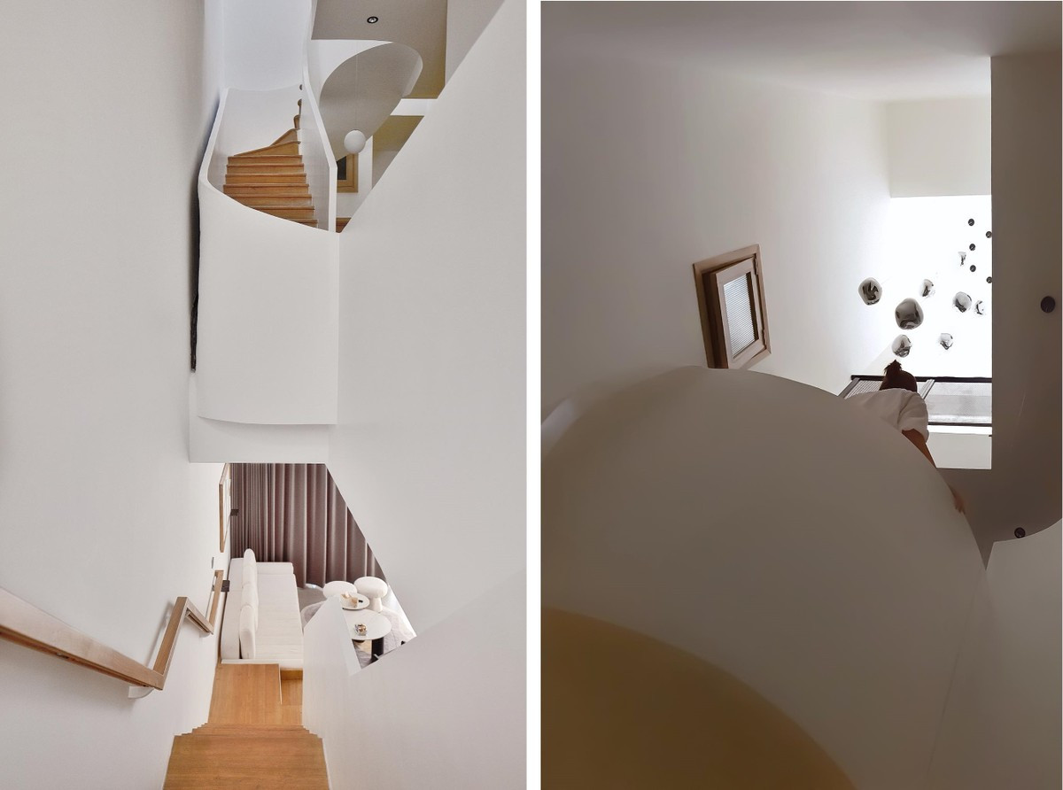 Các kiến trúc sư tận dụng từng cm2 để đảm bảo tất cả yêu cầu được đặt ra, ánh sáng được chăm chút kỹ lưỡng.