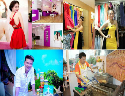 Rất nhiều sao Việt đang thử sức với hoạt động kinh doanh. Ảnh: Kiến Thức.