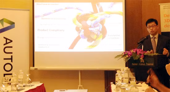 Ông Chris Lee - Giám đốc kinh doanh khu vực ASEAN - chuyên ngành Sản xuất, Công ty Autodesk. Ảnh: Báo Diễn đàn Doanh nghiệp.