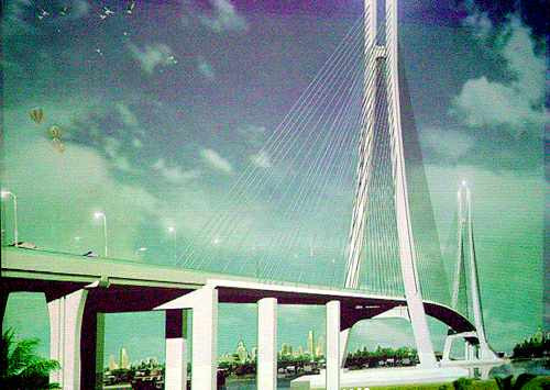 Mô hình cầu Vàm Cống.