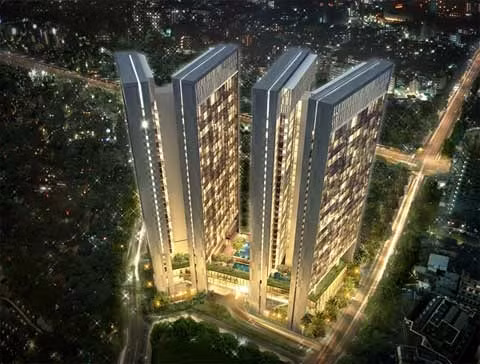 Tòa tháp Dolphin Plaza (Hà Nội) được thiết kế đặc biệt ấn tượng, độc đáo với 4 tòa tháp 28 tầng xòe rộng trên khu Sky Garden ở cốt 17.5m. Tầng trệt được nâng cao như một giải pháp phong thủy, thúc đẩy dòng khí đối lưu, tăng khả năng giao thoa giữa tòa nhà và đường phố. 4 tòa tháp được thiết kế tránh ánh nắng trực tiếp hướng Tây, đón ánh sáng và luồng khí tự nhiên tới từng centimet của tòa nhà.