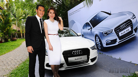 Thủy Tiên - Công Vinh chi tiền tỷ sắm xe sang của Audi.
