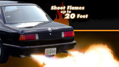 Một công ty có tên AutoLoc ra mắt khách hàng một sản phẩm bất ngờ, đó là súng phun lửa. Súng phun lửa của AutoLoc làm phụt ngọn lửa dài tới 6 m từ ống xả nếu lái xe ấn vào một chiếc nút bấm. Giá tiền của phụ kiện này từ 126 USD kèm lời cảnh báo: "Chỉ dành khi off-road".