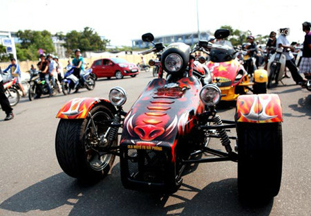 Harley Davidson Night Rod trike bike được nhập về Việt Nam với giá không dưới 1 tỷ đồng.