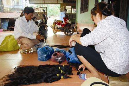 Nhiều người trở thành đại gia nhờ kinh doanh tóc. Ảnh: Báo Đất Việt.