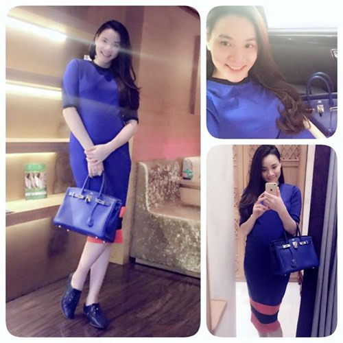 Sở hữu vóc dáng cân đối, biết chọn cho mình những trang phục đẹp mắt, nữ diễn viên "Scandal Hào quang trở lại" luôn là tâm điểm mỗi khi xuất hiện trước đám đông. Điều đó được thể hiện ngay cả khi Trang Nhung đang mang bầu.