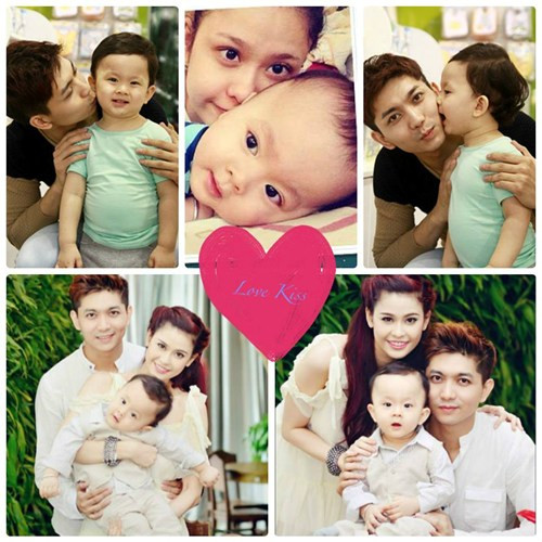 Quen nhau từ khi tham gia bộ phim "Bóng ma học đường" nhưng năm 2012, khi Trương Quỳnh Anh có bầu, cặp đôi mới công khai tình cảm.