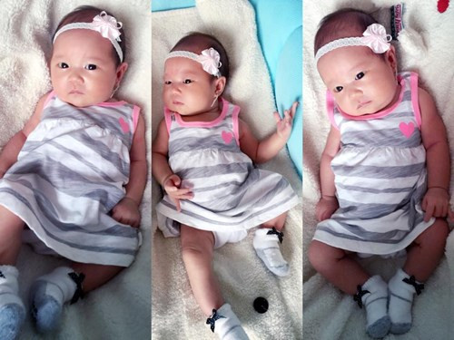 Hình ảnh của nhóc tì được bố mẹ thường xuyên chia sẻ trên mạng xã hội.