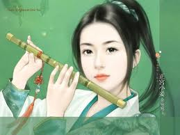 Lông mày dài đen: Là chỉ lông mày của người phụ nữ được cạo đi, sau đó dùng màu đen để vẽ chân mày. Phương pháp hóa trang này bắt đầu thịnh hành từ thời Tây Chu.