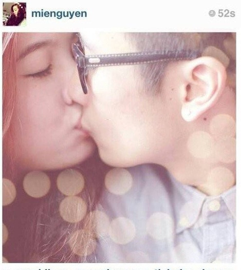 Bức ảnh "khóa môi" của Mie Nguyễn và JVevermind từng khiến dân mạng "điên đảo".