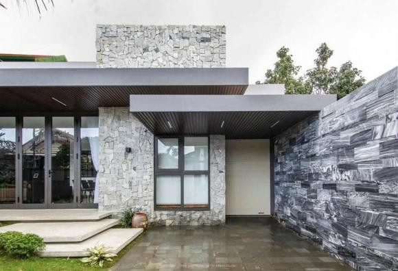 Ngôi nhà cấp bốn được hoàn thiện cách đây 2 năm.