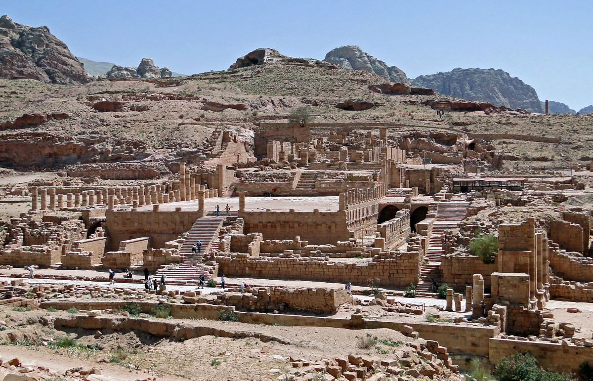 Khu đền lớn của Petra. Ảnh: Wikipedia.