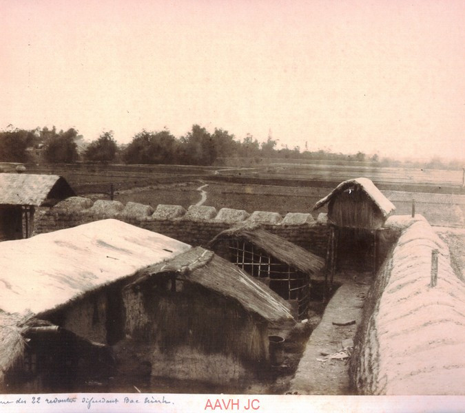 Một tiền đồn của Pháp ở Bắc Ninh.