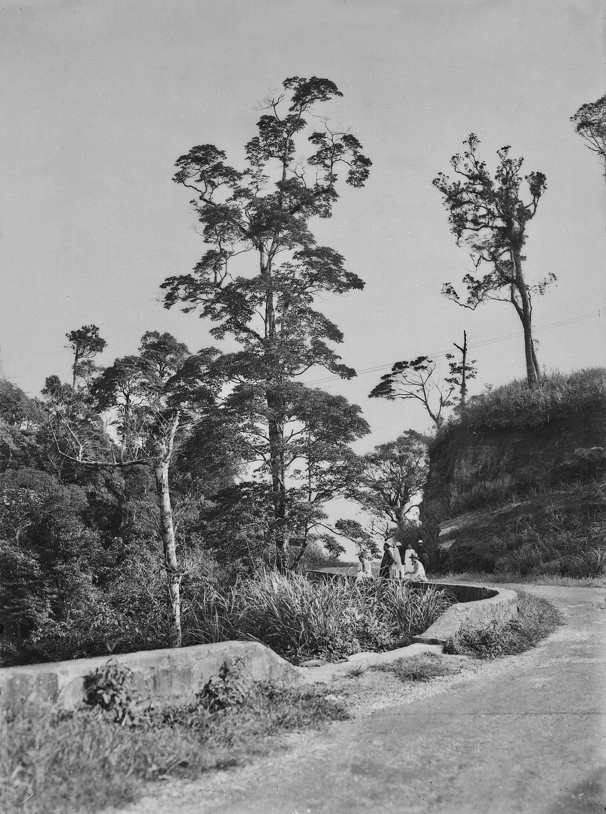 Những vị khách người Việt nghỉ chân bên đường.