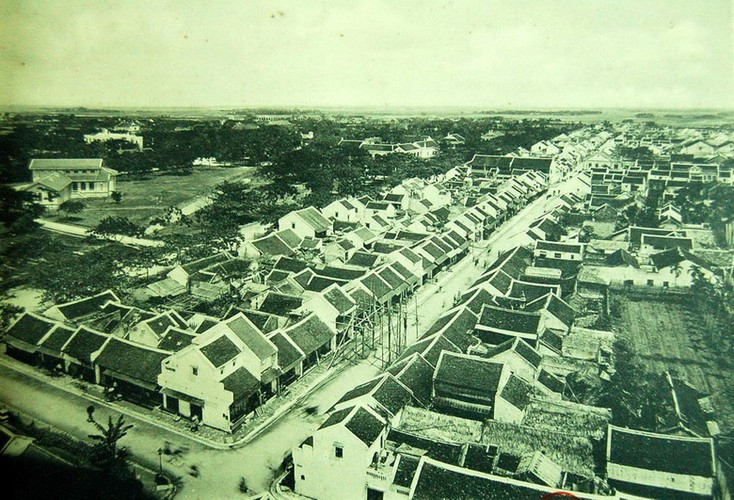 Một góc thành phố Nam Định nhìn từ trên cao.