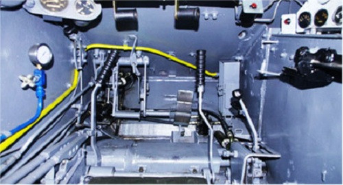 Lắp đặt hệ thống lên xe tăng T-54.