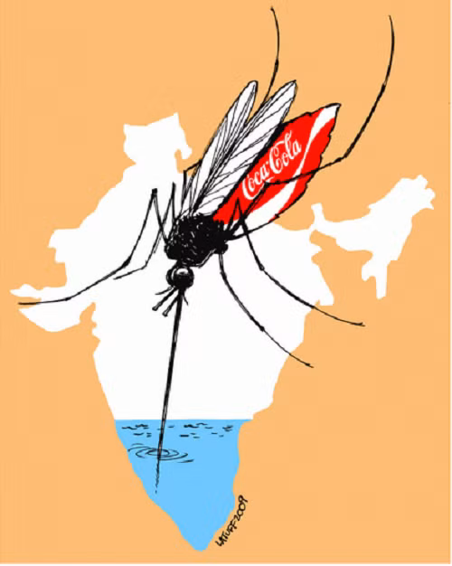 Ở Ấn Độ, người ta tìm thấy các thành phần của Coca trong thuốc trừ sâu nông nghiệp. Cũng tại quốc gia này, Coca liên tiếp đối mặt với cá vụ kiện làm khan hiếm nguồn nước của quốc gia Nam Á này.