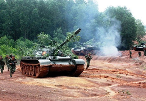 Xe tăng T-54/55 Việt Nam.