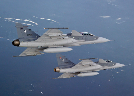 JAS-39 Gripen C/D của Không quân Hoàng gia Thái Lan.