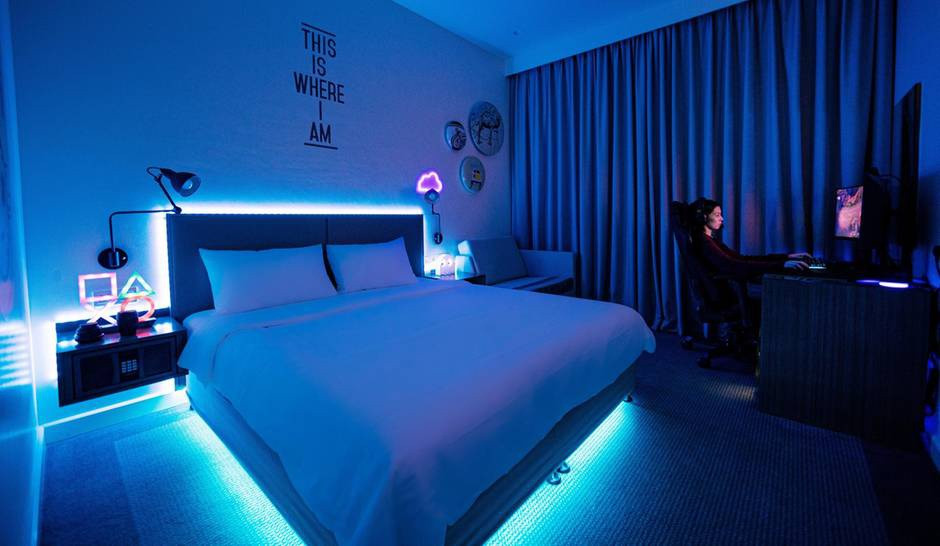 Một khách sạn ở thành phố Dubai, Các Tiểu vương quốc Ả Rập thống nhất (UAE), đã nỗ lực tìm cách phục vụ các game thủ chuyên nghiệp bằng việc tung ra lựa chọn phòng dành riêng cho họ. Ảnh: The National News.