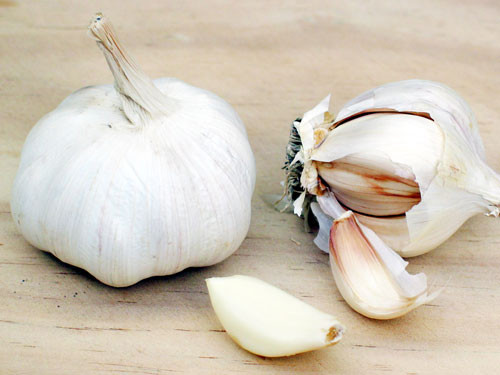 Tỏi: Giã nát 5 củ tỏi hòa với nước ấm và ngâm chân 2 lần/1 tuần có tác dụng khử mùi hôi ở chân rất tốt.