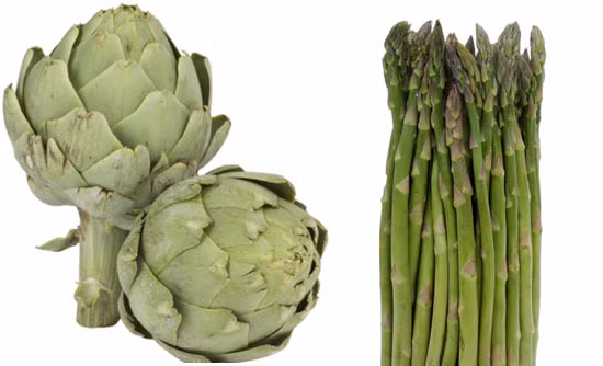 Atiso và măng tây. Cũng như hành tây và tỏi tây, hai loại rau xanh này là những thực phẩm chứa prebiotic sản xuất acetate, một loại acid giúp kháng viêm, đốt cháy chất béo từ trong các tế bào.