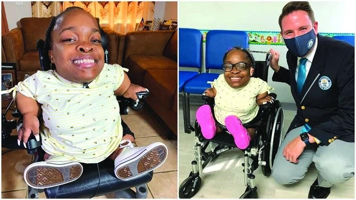 "Tôi muốn cả thế giới thấy rằng dù tôi thấp bé, tôi vẫn có thể sống một cuộc đời tuyệt vời và chinh phục cả một thế giới không được xây nên cho mình", Wildine Aumoithe nói.