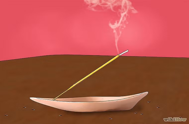 6. Đốt hương để xua ruồi giấm Hệ thống hô hấp rất nhỏ của ruồi giấm vô cùng nhạy cảm, chúng cần được cung cấp không khí trong lành thường xuyên. Vì thế, khi bạn đốt hương, chúng sẽ bay khỏi căn phòng đang có khói.