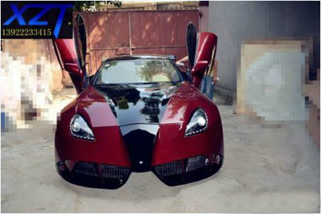 Mới đây ở Quảng Đông (Trung Quốc) cũng xuất hiện một chiếc xe độ vô cùng nham nhở. Chiếc xe dựa trên cơ sở một chiếc xe thể thao 2 chỗ Mercedes-Benz SLK thế hệ thứ 2 (R171), nhưng toàn bộ phần ngoại hình xe được biến đổi hoàn toàn. Phần đầu xe được lấy ý tưởng từ vài mẫu độ của Mansory, phần đuôi xe từ Aventador...