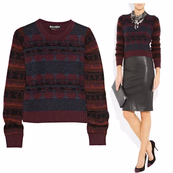 Chiếc áo len Rochas trông khá đơn giản và "xù xì" nhưng lại có giá tới 19 triệu đồng.