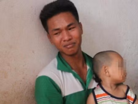 Chồng và con của bảo mẫu Hồ Ngọc Nhờ.