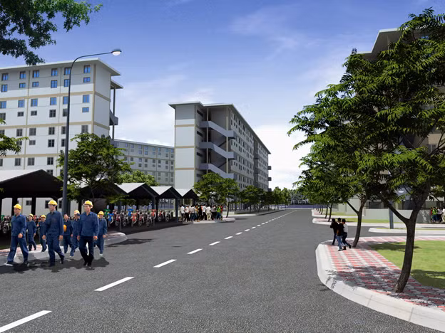 Phối cảnh dự án nhà ở an sinh xã hội giá rẻ tại khu dân cư Việt - Sing. Ảnh: Internet.