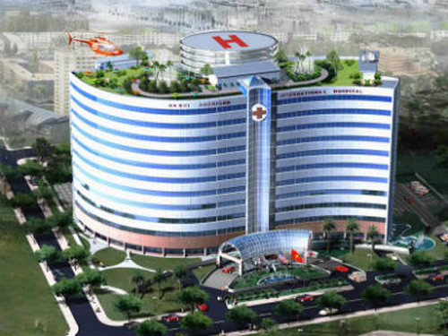 Mô hình toà nhà thiết kế 9 tầng nổi có sân đỗ trực thăng song đến nay chưa có giấy phép của Bộ Tổng tham mưu.