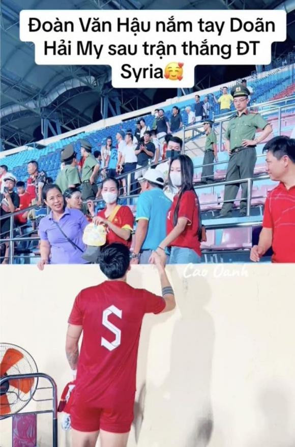 Đoàn Văn Hậu có hành động đặc biệt với Doãn Hải My Doan Van Hau co hanh dong dac biet voi Doan Hai My