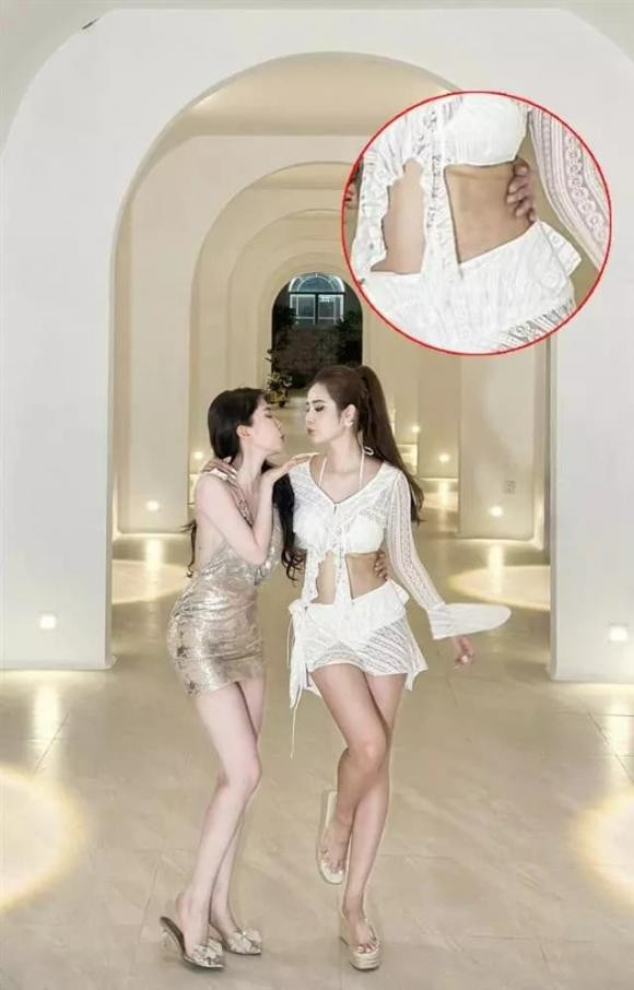 Chỉ một chi tiết nhỏ dưới chân ngực, Huyền Lizzie bị nghi dao kéo ảnh 3