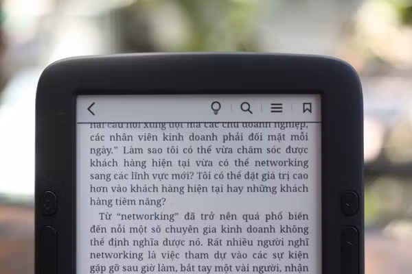 Các phím điều khiển ánh sáng, tìm kiếm nội dung trên trang, đánh dấu trang.
