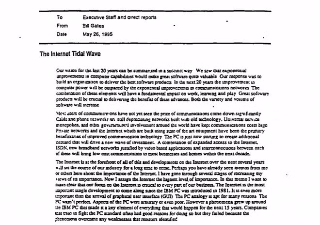 Sau khi hoàn thành cuốn sách và phát hành, Bill Gates nhận ra Internet đã san phẳng tất cả. Huyền thoại công nghệ ban hành ghi chú nổi tiếng "The Internet Tidal Wave" và định hướng công ty theo hướng ấy. Năm 1996, Bill Gates phát hành bản hiệu chỉnh của cuốn sách bao gồm phiên bản trên Internet.