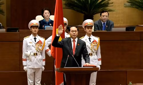 Ong Tran Dai Quang tro thanh tan Chu tich nuoc Viet Nam