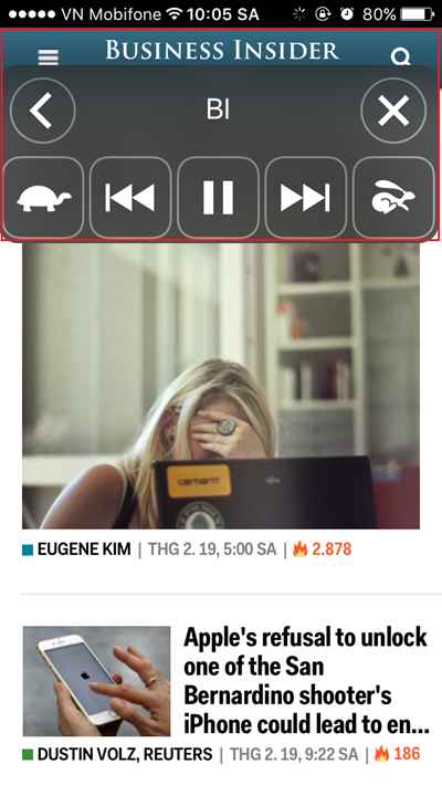  Nhờ Siri đọc bất cứ thứ gì Bạn có thể kích hoạt Siri để đọc báo online, sách, tin nhắn… nhờ một trong những tính năng hữu ích của iPhone mà ít người để ý đến. Vào Settings &gt; General &gt; Accessibility &gt; Speech, sau đó kích hoạt Speak Screen và Speak Selection. Kể từ giờ, mỗi khi bạn vuốt hai ngón tay từ đỉnh màn hình xuống Siri sẽ đọc toàn bộ nội dung đang hiển thị.