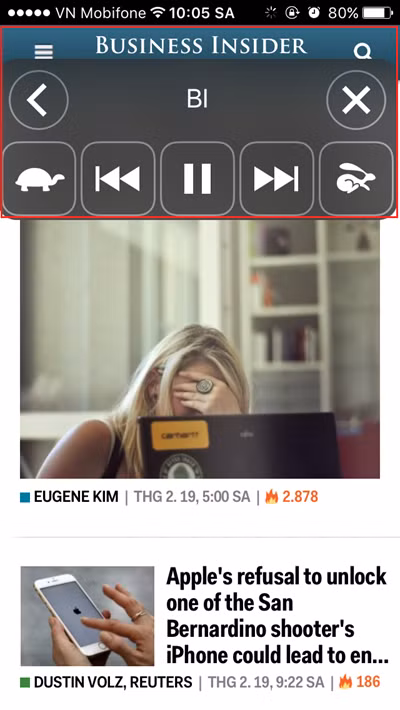  Nhờ Siri đọc bất cứ thứ gì Bạn có thể kích hoạt Siri để đọc báo online, sách, tin nhắn… nhờ một trong những tính năng hữu ích của iPhone mà ít người để ý đến. Vào Settings > General > Accessibility > Speech, sau đó kích hoạt Speak Screen và Speak Selection. Kể từ giờ, mỗi khi bạn vuốt hai ngón tay từ đỉnh màn hình xuống Siri sẽ đọc toàn bộ nội dung đang hiển thị.