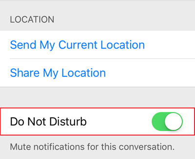  Tắt âm báo tin nhắn tới Bạn muốn tắt âm thanh báo nhận được tin nhắn đối với một ai đó thì mở chuỗi tin nhắn với người này, nhấn nút Details và bật tính năng Do Not Disturb.