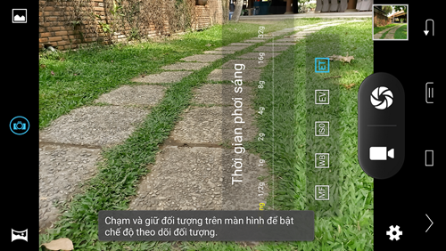Giao diện chụp ảnh trên PRIME X Max.
