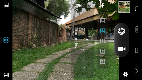 Giao diện chụp ảnh trên PRIME X Max.