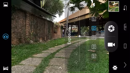 Giao diện chụp ảnh trên PRIME X Max.