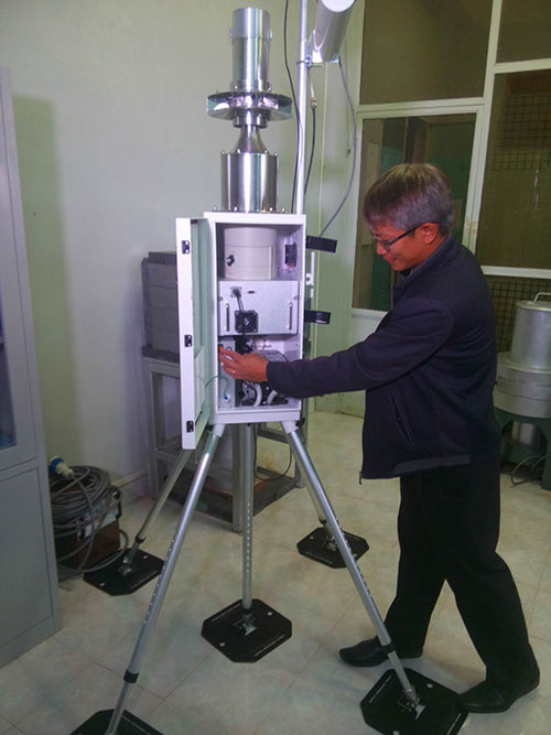 Hệ thống đo tia alpha và Gamma liên tục trong môi trường. Thiết bị này có giá hơn 1 tỷ đồng.