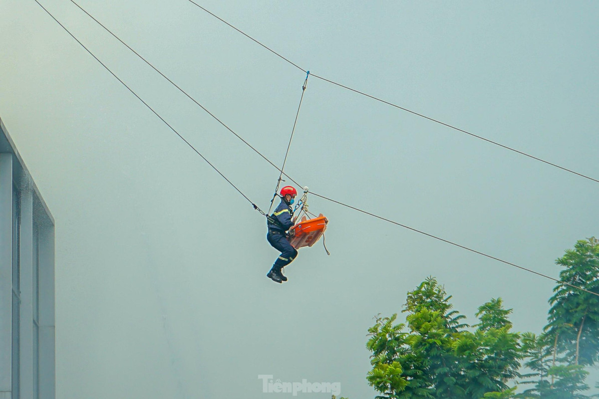 Nhận được tin báo cháy, trung tâm 114 đã báo cáo lãnh đạo Phòng Cảnh sát PCCC&amp;CNCH – Công an TPHCM đề nghị cho Đội Cảnh sát PCCC&amp;CNCH - Công an TP. Thủ Đức xuất xe đến hiện trường tham gia công tác chữa cháy tìm kiếm đưa các nạn nhân bị mắc kẹt bên trong đám cháy ra bên ngoài.