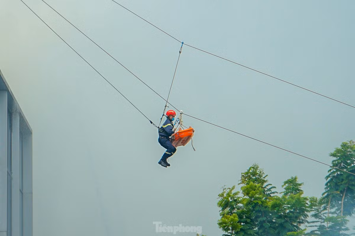 Nhận được tin báo cháy, trung tâm 114 đã báo cáo lãnh đạo Phòng Cảnh sát PCCC&amp;CNCH – Công an TPHCM đề nghị cho Đội Cảnh sát PCCC&amp;CNCH - Công an TP. Thủ Đức xuất xe đến hiện trường tham gia công tác chữa cháy tìm kiếm đưa các nạn nhân bị mắc kẹt bên trong đám cháy ra bên ngoài.