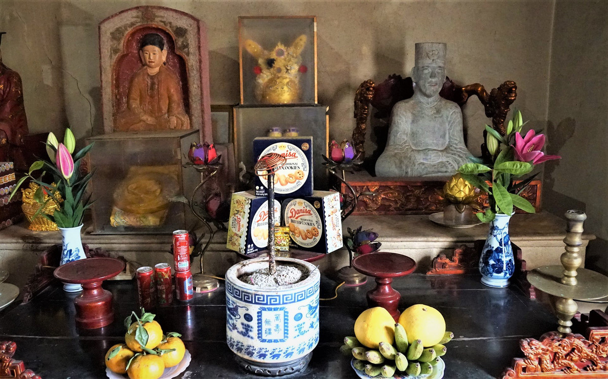 Hiện nay, tượng Thái tổ Mạc Đăng Dung và Phù điêu Thái hoàng Thái hậu Vũ Thị Ngọc Toàn được trưng bày tại chùa Trà Phương ở xã Thụy Hương, huyện Kiến Thụy.