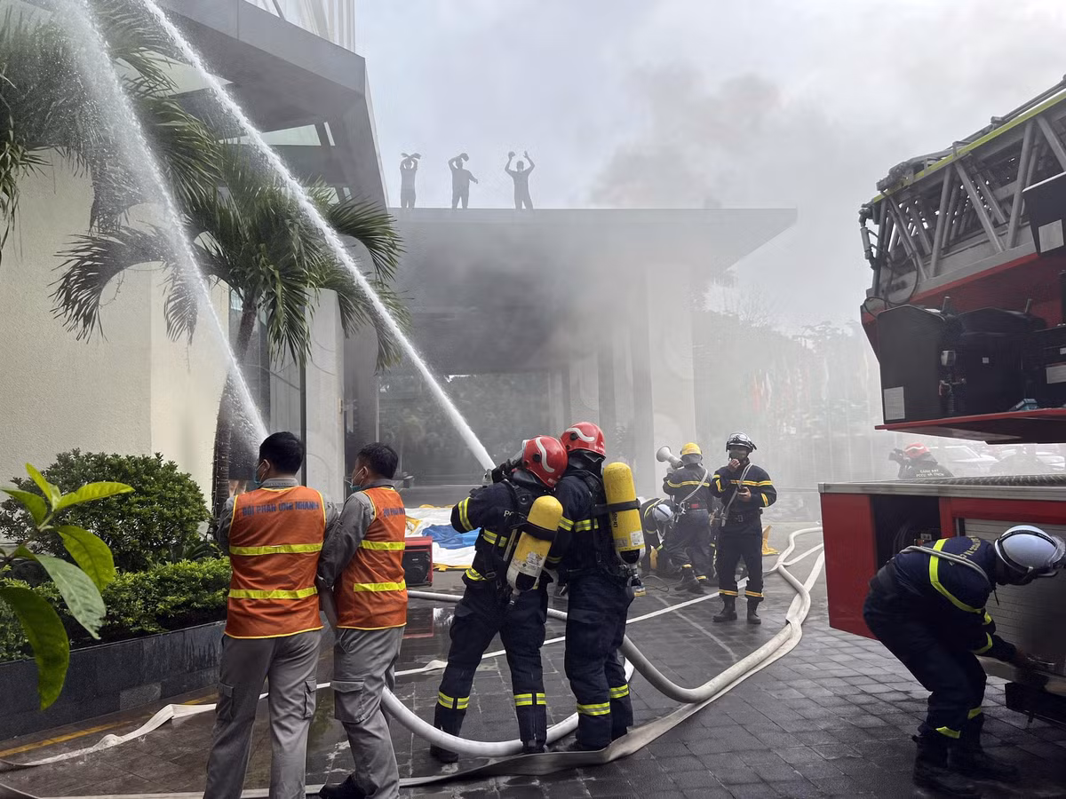 Ha Noi dien tap PCCC tai khach san phuc vu SEA Games 31-Hinh-2